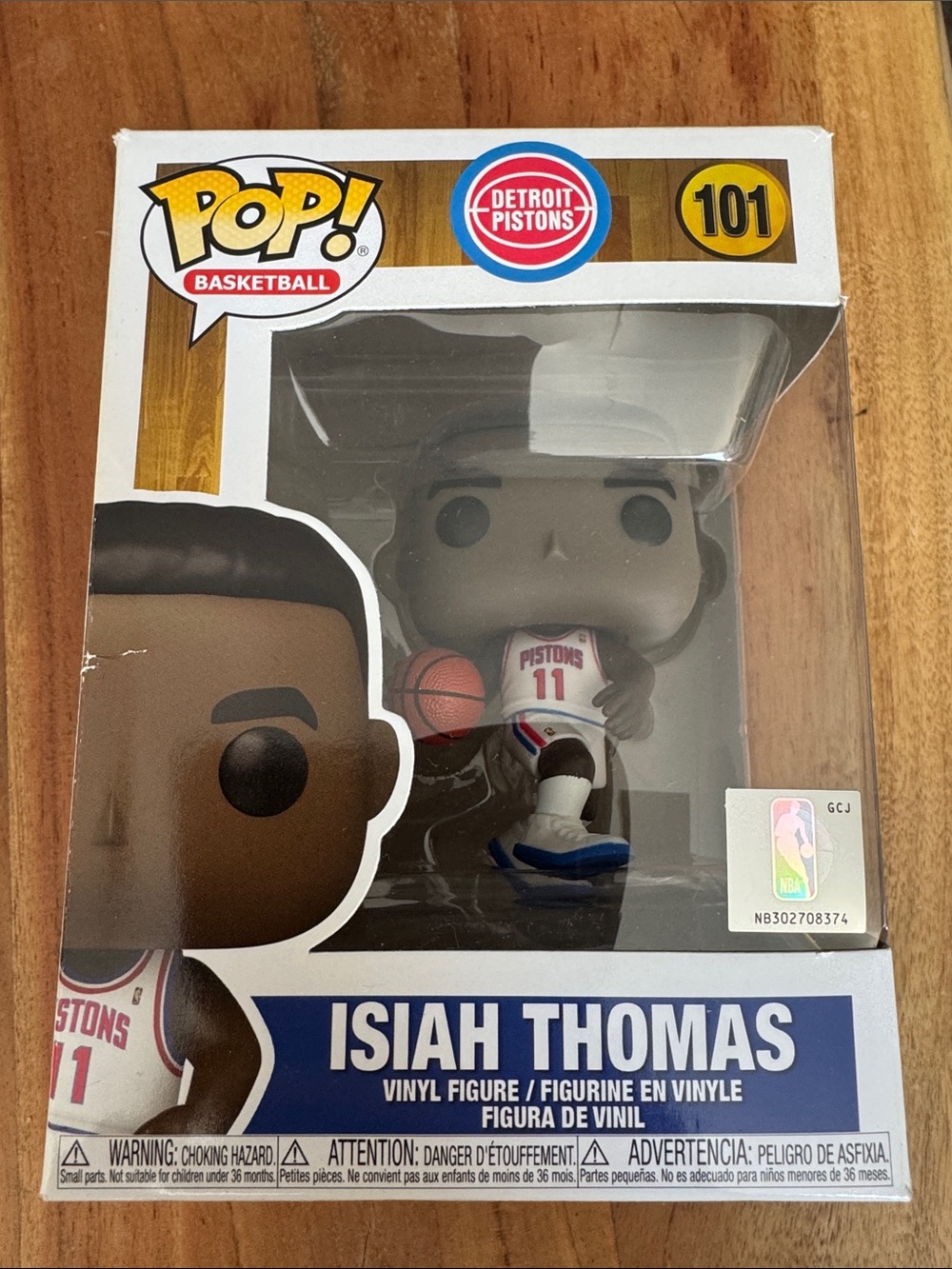 Funko Isiah Thomas Detroit Pistons Pop! Figure - Blue, Red, White